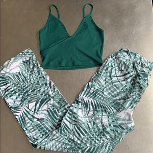 Adore Me Crop Top and Flare Pants